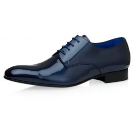 Royal blue patent leather shoes hotsell