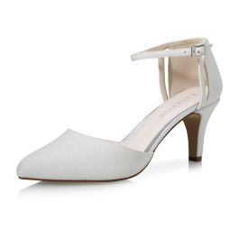 Sarina Off White Metallic Bridal Shoes Rainbow Club ShoeStories