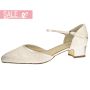 Bridal shoe Angela Ivory Satin/ Vintage Lace