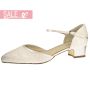 Bridal shoe Angela Ivory Satin/ Vintage Lace
