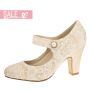 Betty Gold/ Ivory Vint. Satin