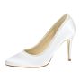 Bridal shoe Billie White Satin/ Fine Glitter
