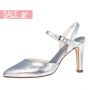 Caren Silver Snake Leather