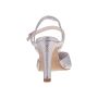 Caren Silver Snake Leather