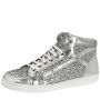 Bridal shoe Day Silver Glitter/ Leather