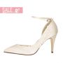 Fern Ivory Satin/ Flowers