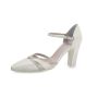 Bridal shoe Florine Perle Leather/Silver Fi. Glitter

