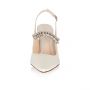 Freja Ivory Satin/ Silver Bejewelled