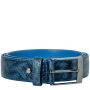 Belt Jeremy Calf Leather Reptile - Dark Blue