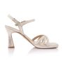 Rebekka Champagne Gold Suede (Leather)