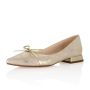 Shari Champagne Gold Suede/Gold Leather