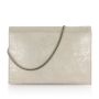 Svenja Off-White Silver Suede Leather