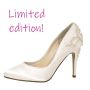Wilow Ivory Satin/ Silver Bejewelled