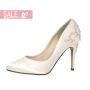 Wilow Ivory Satin/ Silver Bejewelled