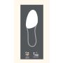 Pedag Leather 1/2 - insoles for size compensation - white