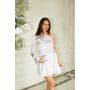 Elara One shoulder Dress White