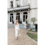 Noree Ladies Longsleeve Dress White