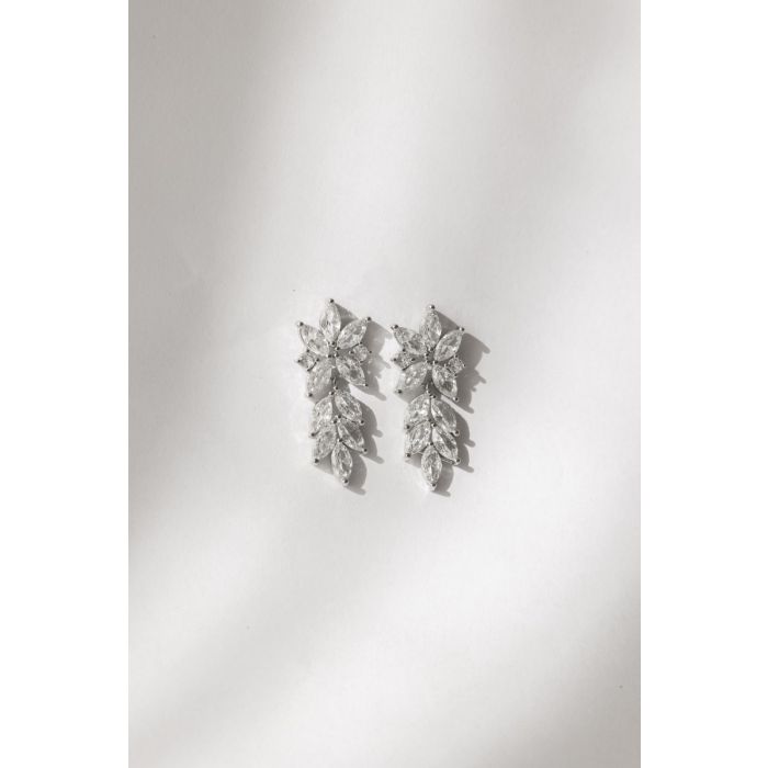 Amara bridal earrings with rhinestone