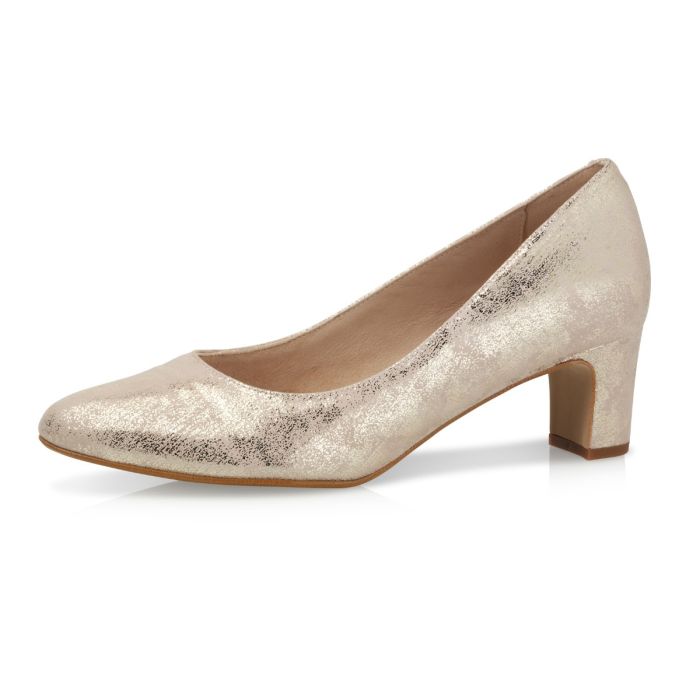 Palma Champagne Gold Suede Bridal Shoes Fiarucci ShoeStories