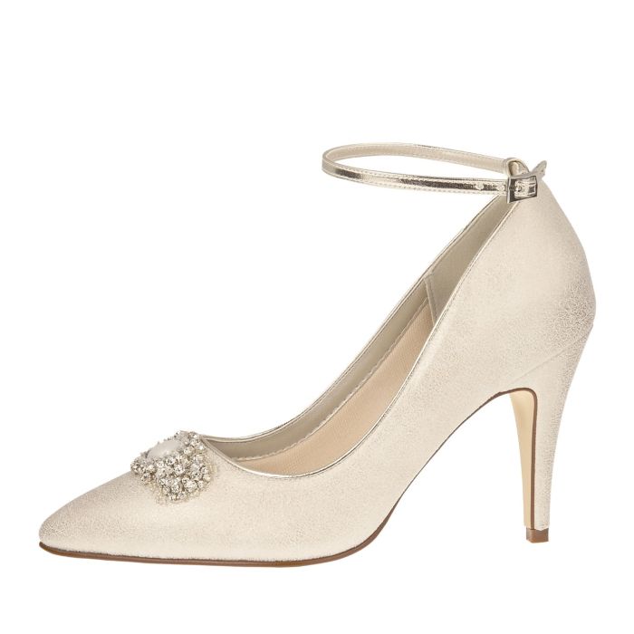 Bruidsschoen Ceri Champagne Lustre