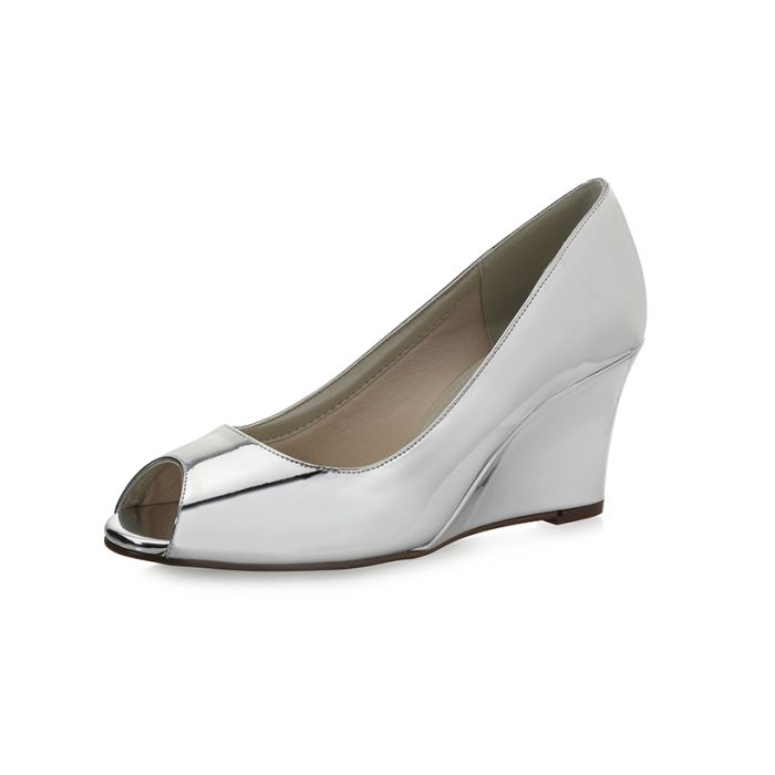 Brautschuhe Channa Silver Mirror