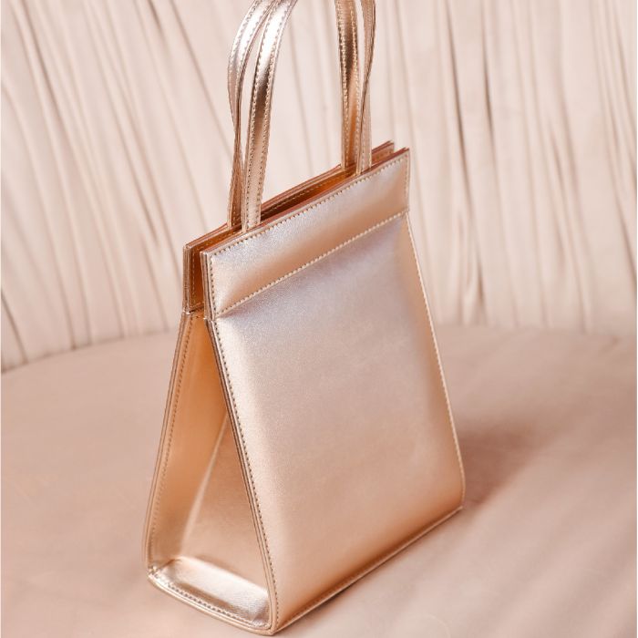 Matt gold clutch bag cheap