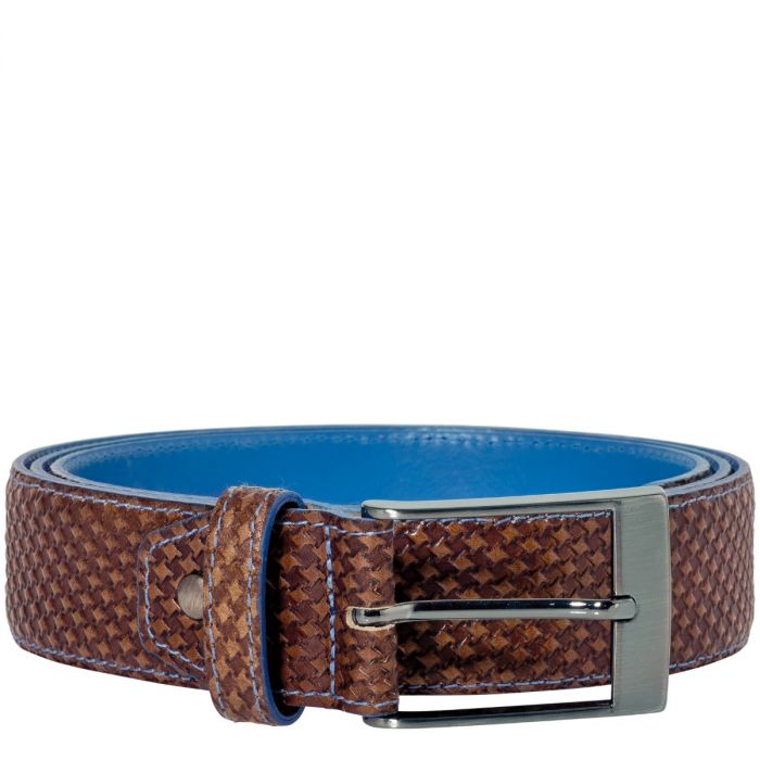 Belt Jeremy Calf Leather Texas - Castano