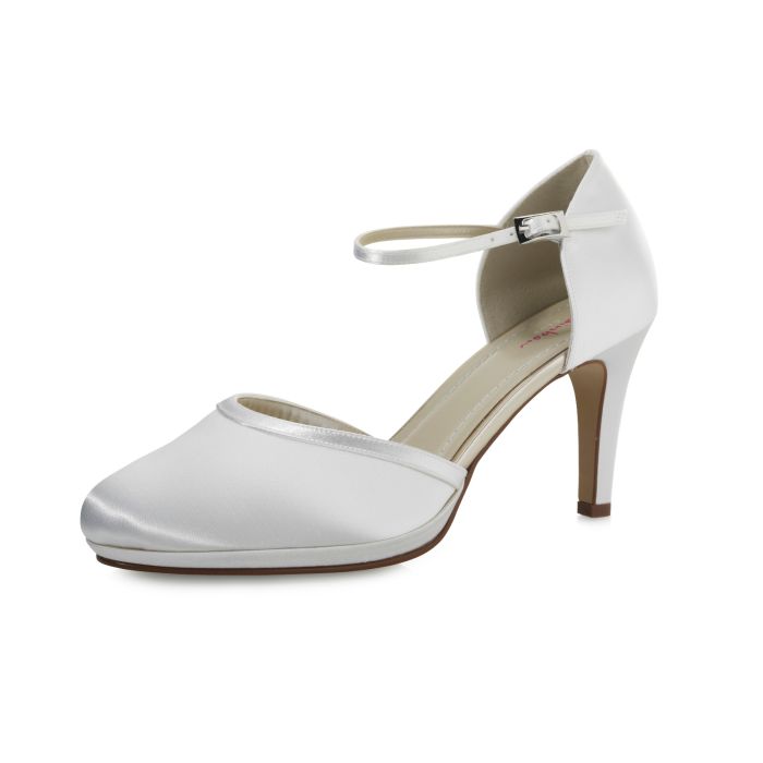 Brautschuhe Joni White Satin