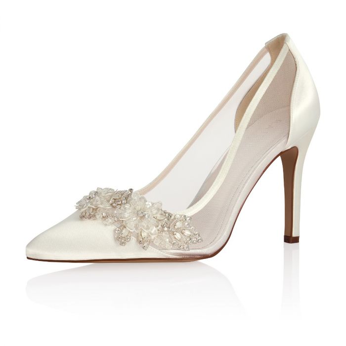 Silver outlet bridal wedges