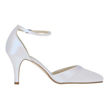 Brautschuhe Kelis Elsa Coloured Shoes NEU 11 cm High Heels Satin ivory Glitter 