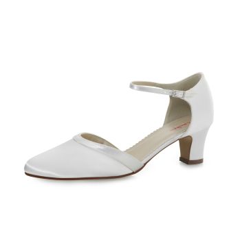 Brautschuhe Anika White Satin
