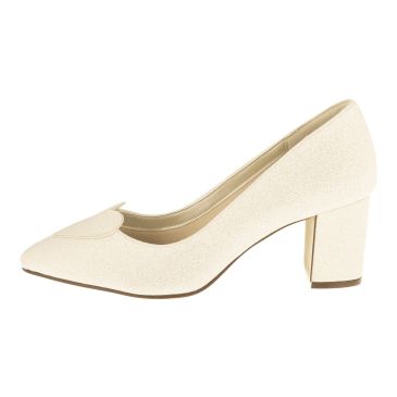 Bridal shoe Birdy Ivory Fine Glitter
