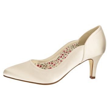 Bruidsschoen Butterscotch Ivory Satin

