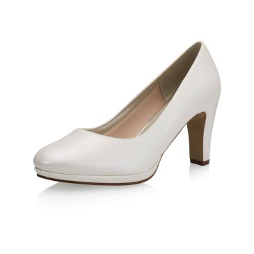 Bridal shoe Crazy Flirt Ivory Leather Look
