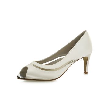 Bruidsschoen Cressida Ivory Satin
