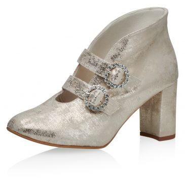 Eboni Champagne Gold Suede