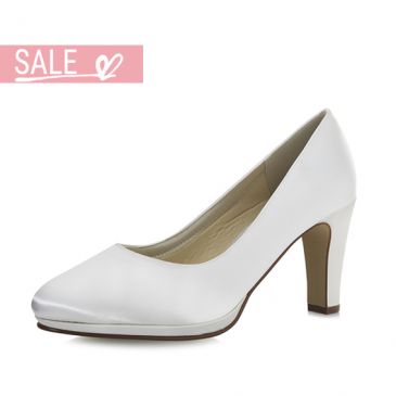Brautschuhe Grace White Satin
