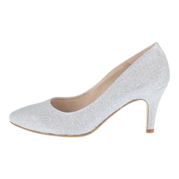 Brautschuhe Jamila Silver Glitter
