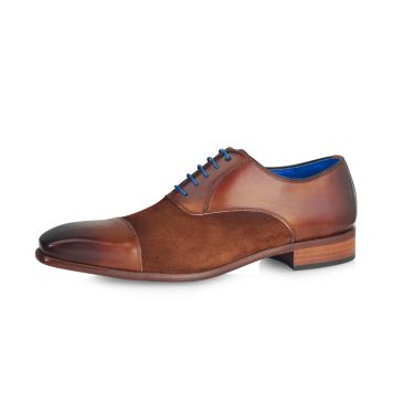 Hochzeitsschuh Jarno Calf L./Suede- Castano
