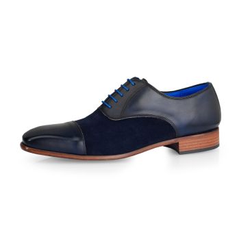 Hochzeitsschuh Jarno Calf L. /Suede- Dark Blue
