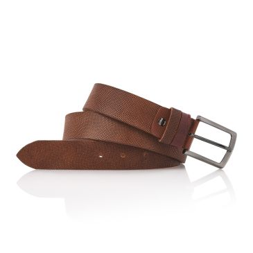 Jeremy Calf Leather Grid - Castano