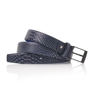 Jeremy Snake Leather - Dark Blue