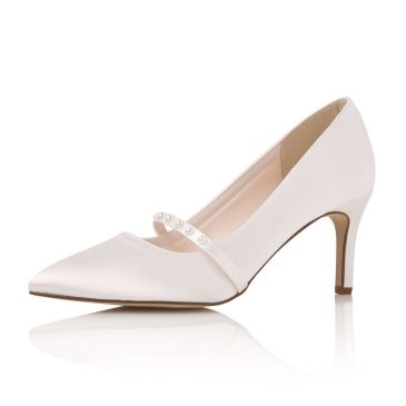 Kapri Ivory Satin/ Pearls