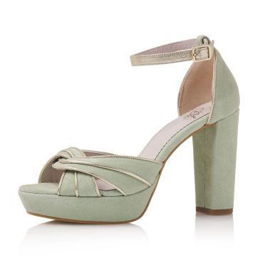 Marilou Mint Suede (Leather)/ Gold