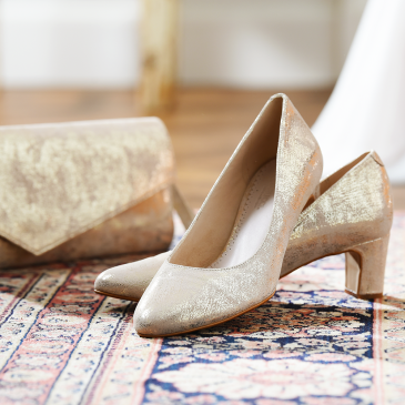 Palma Champagne Gold Suede
