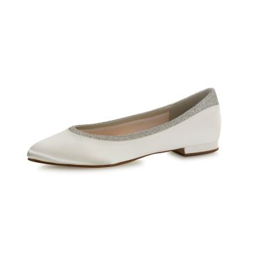 Alise Ivory Satin - Bridal Shoes - Rainbow Club - ShoeStories