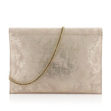 Svenja Champagne Gold Suede