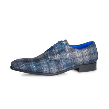 Teodoro Scottish Pattern- Dark Blue