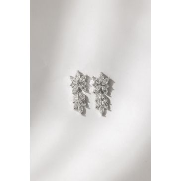 Amara bridal earrings with rhinestone