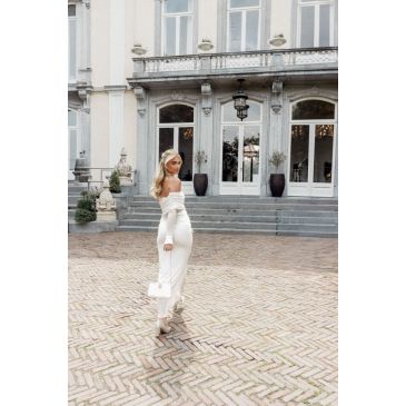 Noree Ladies Longsleeve Dress White